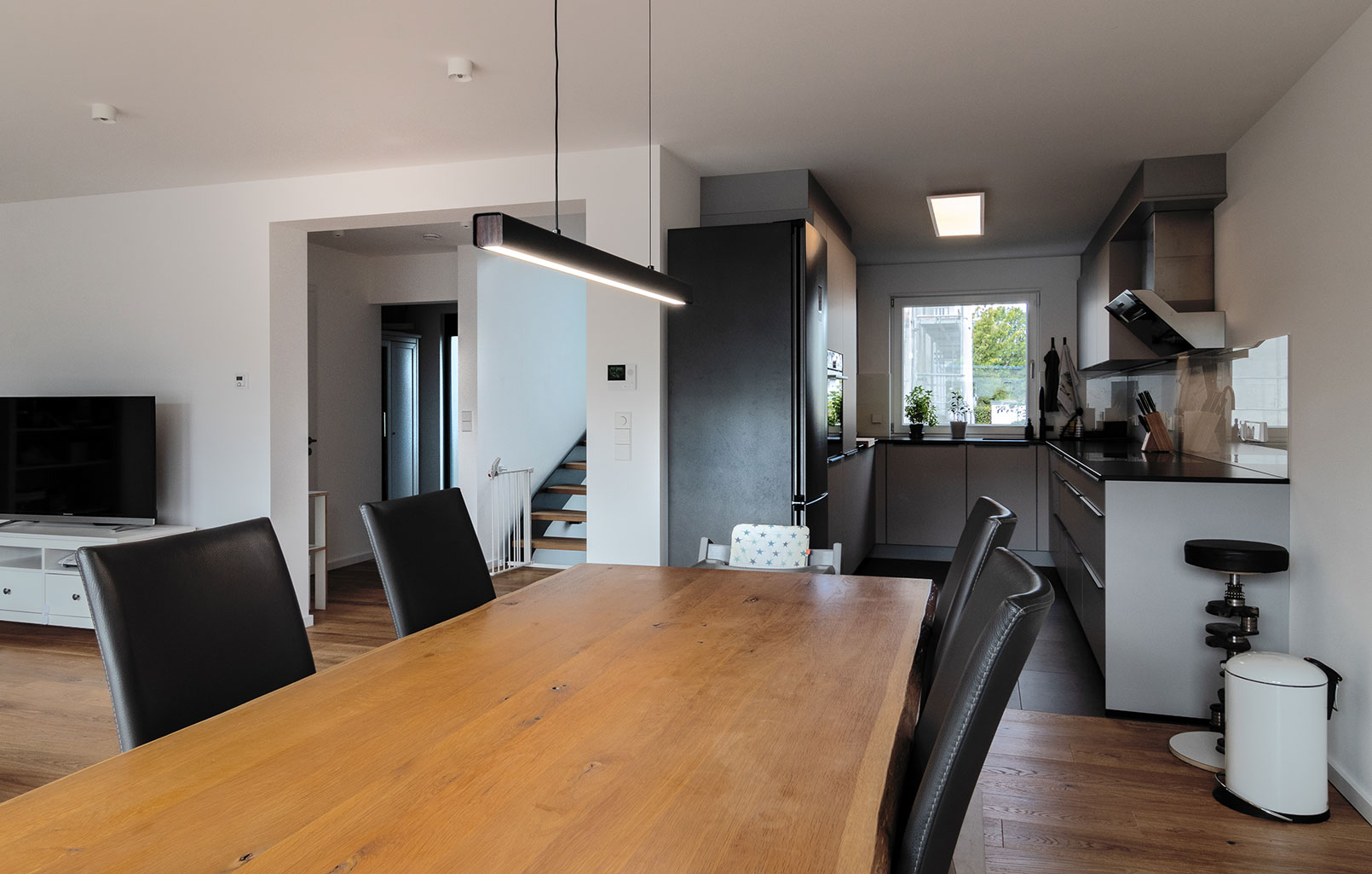 Energetische Sanierung Wohnzimmer Küche
